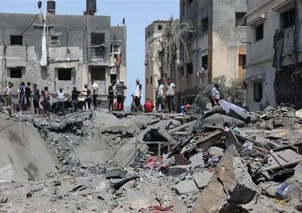 شهيد وجرحى في قصف للاحتلال غرب مخيم النصيرات