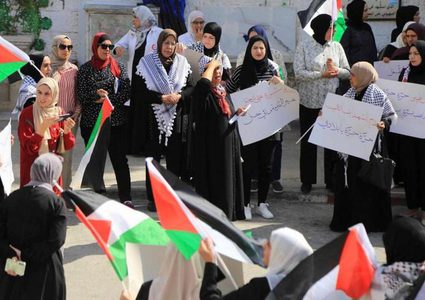 وقفة في نابلس لإسناد للمعتقلين والتنديد بجرائم الاحتلال