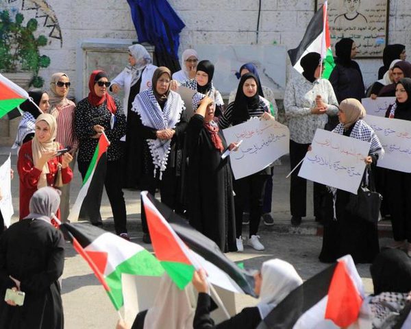 وقفة في نابلس لإسناد للمعتقلين والتنديد بجرائم الاحتلال