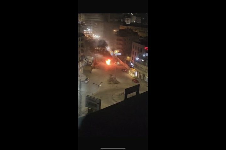 شهيدان جراء قصف الاحتلال مركبة وسط مدينة جنين