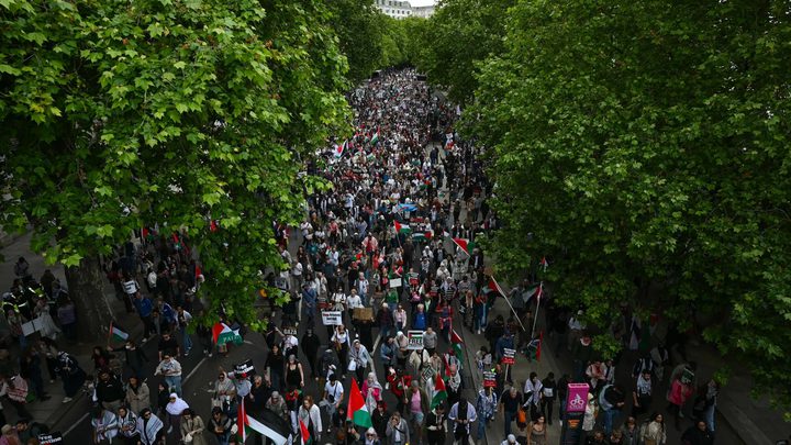 تظاهرات حاشدة في شيكاغو للمطالبة بوقف تسليح "إسرائيل"