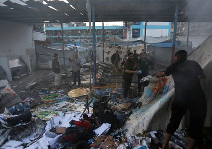 تسعة شهداء ومصابون في قصف الاحتلال مدرسة تؤوي نازحين غرب مدينة غزة