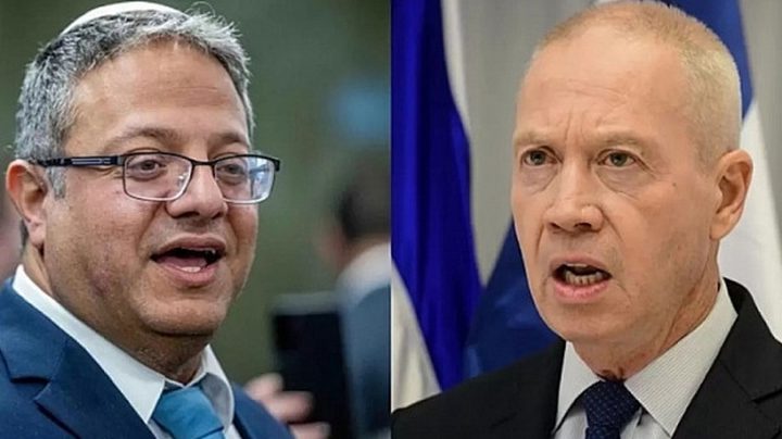 غالانت يهاجم بن غفير وبعتبره خطرا على إسرائيل