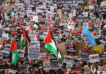 تظاهرات في مدن وعواصم عالمية تنديدا بالعدوان على قطاع غزة