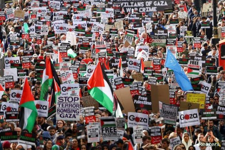 تظاهرات في مدن وعواصم عالمية تنديدا بالعدوان على قطاع غزة