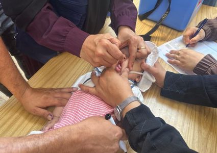الصحة العالمية: تطعيم أكثر من 189 ألف طفل ضد شلل الأطفال في غزة