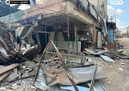 آثار الدمار الذي خلفه الاحتلال خلال عدوانه على مخيم طولكرم.