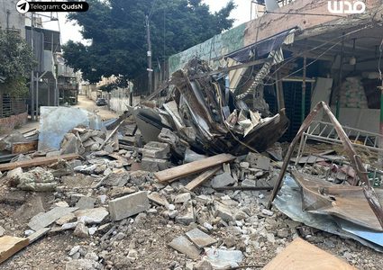 آثار الدمار الذي خلفه الاحتلال خلال عدوانه على مخيم طولكرم.