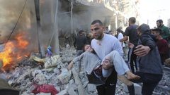 استشهاد 5 مواطنين بينهم سيدتان وطفلة في قصف إسرائيلي على شقة سكنية بغزة