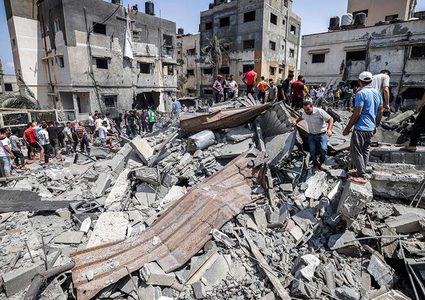 شهيد في قصف مسيرة اسرائيلية دراجة هوائية في خان يونس