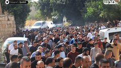 أهالي محافظة طوباس يشيعون شهداءهم الخمسة جراء قصف الاحتلال