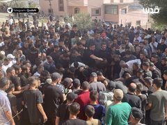 أهالي محافظة طوباس يشيعون شهداءهم الخمسة جراء قصف الاحتلال