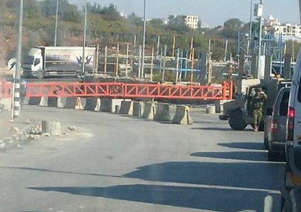 قوات الاحتلال تغلق مدخل بيت لحم الجنوب