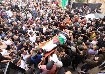 تشييع جثمان الشهيد أبو دواس في طوباس