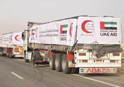 الإمارات تلبي احتياجات الأشقاء الفلسطينيين الأساسية في غزة ضمن جهودها الإنسانية