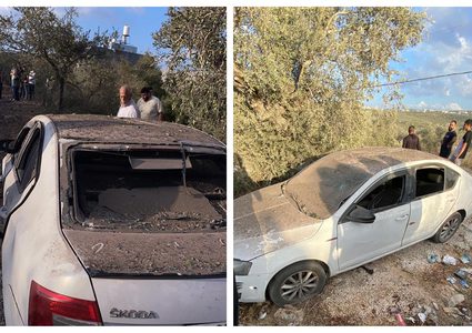 إصابة مواطنين جراء سقوط صاروخ غرب سلفيت