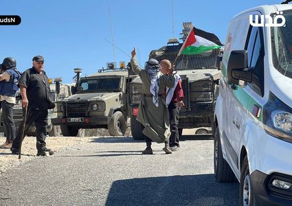 الوقفة الأسبوعية بالقرب من جبل صبيح في بيتا جنوب نابلس.