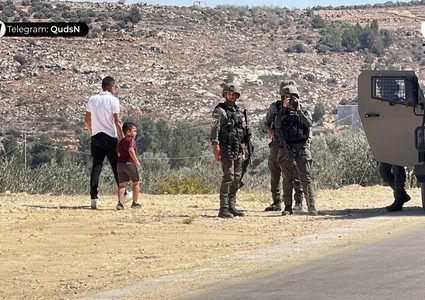 الوقفة الأسبوعية بالقرب من جبل صبيح في بيتا جنوب نابلس.