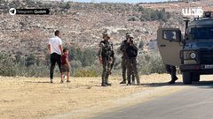 الوقفة الأسبوعية بالقرب من جبل صبيح في بيتا جنوب نابلس.