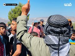 الوقفة الأسبوعية بالقرب من جبل صبيح في بيتا جنوب نابلس.