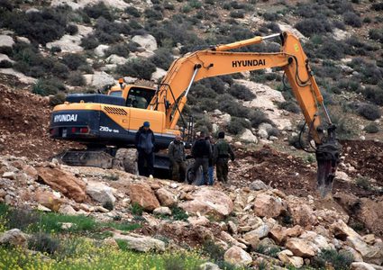 الاحتلال يجرف 20 دونما من أشجار الزيتون غرب جنين