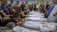 8 مجازر- 99 شهيدا خلال 24 ساعة في غزة