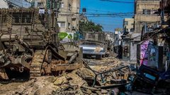 الاحتلال يدمر شوارع ومداخل محال تجارية في جنين