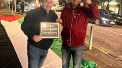 وقفة تحت عنوان "كلنا مع المقاومة الفلسطينية" في إيرلندا تزامنا مع الذكرى الأولى لعملية طوفان