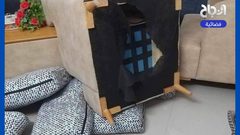 من الخراب والدمار الذي أحدثه جيش الاحتـ.ـلال في منزل المواطن معتز نصاصرة بعد مداهمته في بلدة بيت فوريك شرق نابلس.