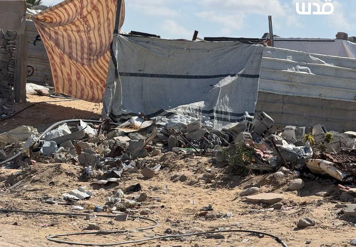 دمار كبير وواسع في حي البراق غرب خانيونس جنوب قطاع غزة؛ جراء عدوان الاحتلال.