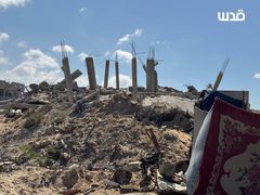 دمار كبير وواسع في حي البراق غرب خانيونس جنوب قطاع غزة؛ جراء عدوان الاحتلال.