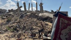 دمار كبير وواسع في حي البراق غرب خانيونس جنوب قطاع غزة؛ جراء عدوان الاحتلال.