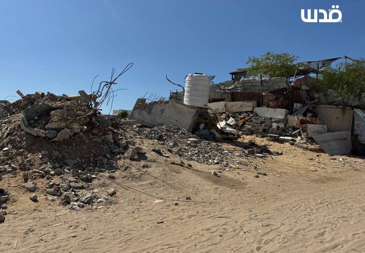 دمار كبير وواسع في حي البراق غرب خانيونس جنوب قطاع غزة؛ جراء عدوان الاحتلال.