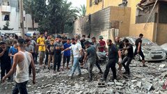 شهداء ومصابون اثر قصف الاحتلال مناطق في خان يونس ومخيم النصيرات