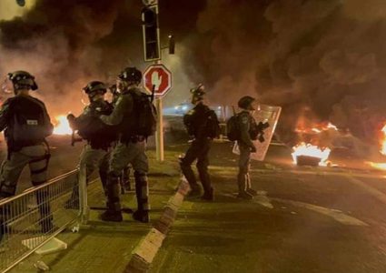 مواجهات مع الاحتلال في البيرة وقرية عبوين