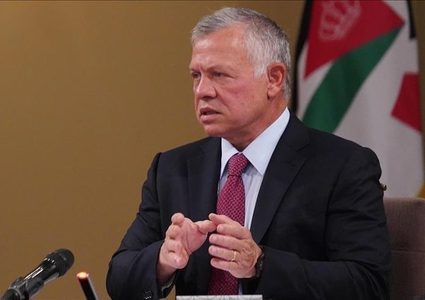 ملك الأردن: وقف إطلاق النار في غزة أمر أساسي للتوصل لتهدئة شاملة بالمنطقة
