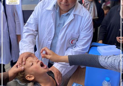 أبو رمضان: تطعيم أكثر من 181 ألف طفل ضد شلل الأطفال في قطاع غزة