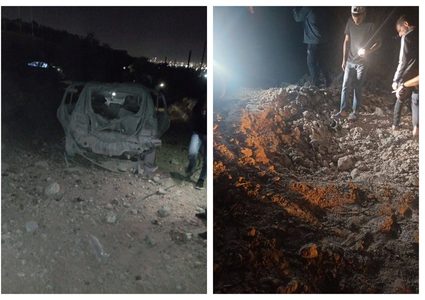 إصابة شابين جراء سقوط صاروخين جنوب قلقيلية