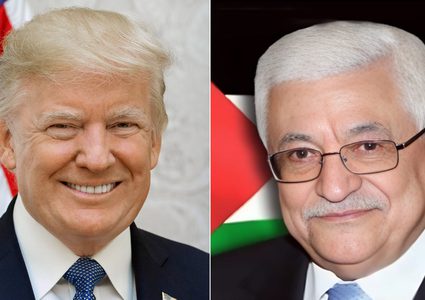 اتصال هاتفي بين الرئيس محمود عباس و دونالد  ترامب
