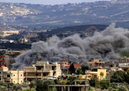 إصابات بغارة اسرائيلية على بافلية وقصف مدفعي على عدة قرى