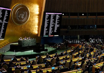 الجمعية العامة تعتمد بالأغلبية قرارا يؤكد حق شعبنا في تقرير مصيره والاستقلال