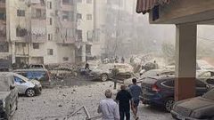 شهيدان باستهداف قوات الاحتلال الاسرائيلي للعاصمة بيروت