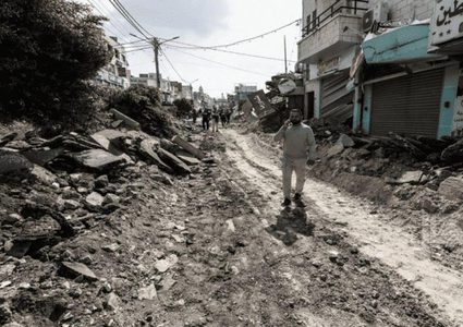 إصابة 4 مواطنين وإحراق 3 منازل ومحل تجاري في مخيم جنين