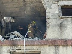 "دمار هائل في كريات شمونة إثر سقوط صاروخ شمال فلسطين المحتلة"