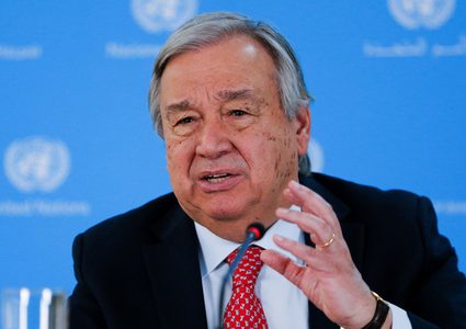 غوتيريش يدعو لتحقيق السلام من خلال القانون الدولي وتنفيذ قرارات الأمم المتحدة