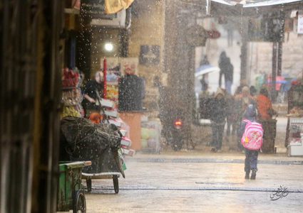 نابلس في قبضة الشتاء: أجواء باردة وأمطار غزيرة وحرارة تصل إلى 5 درجات فقط