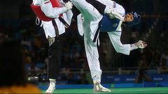 لاعب المنتخب الوطني للتايكوندو لذوي الهمم براء عبده يشارك في بطولة البومسي