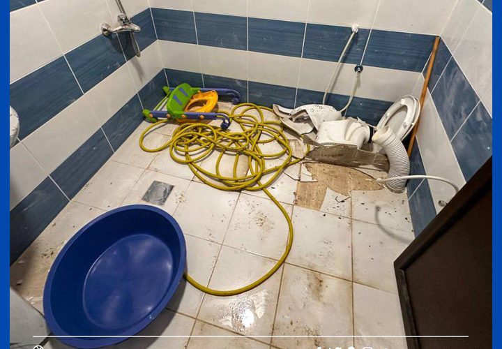 الدمار والخراب في منزل المواطن يوسف حسن نصرالله في بيت فوريك