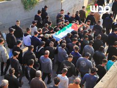 تشييع جثماني الشهيدين غنام وأبو عرة في عقابا شمال طوباس