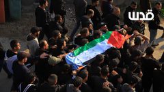 تشييع جثماني الشهيدين غنام وأبو عرة في عقابا شمال طوباس